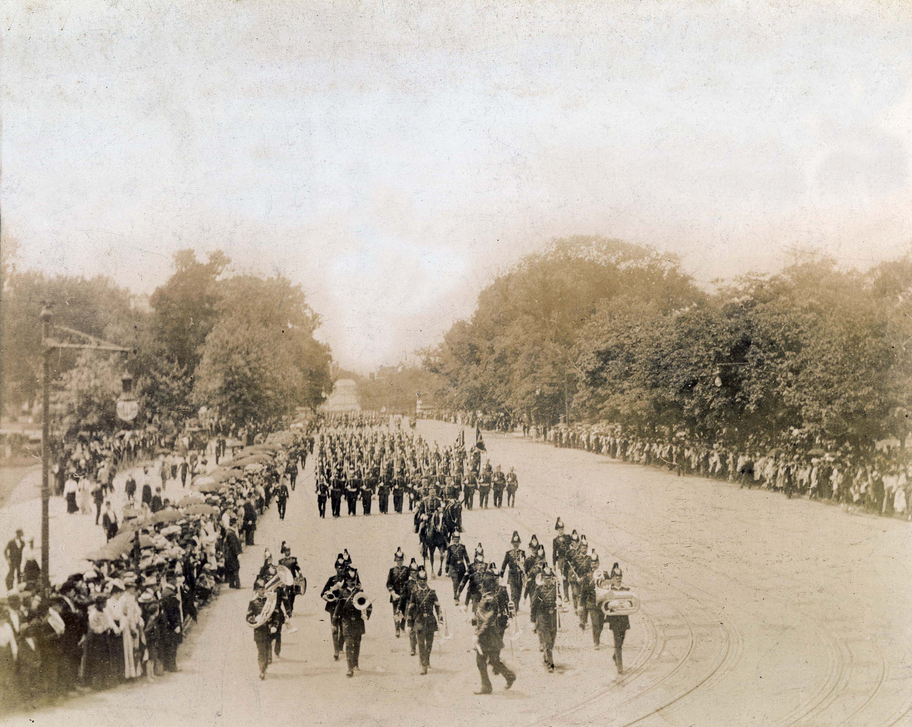 Army band on parade